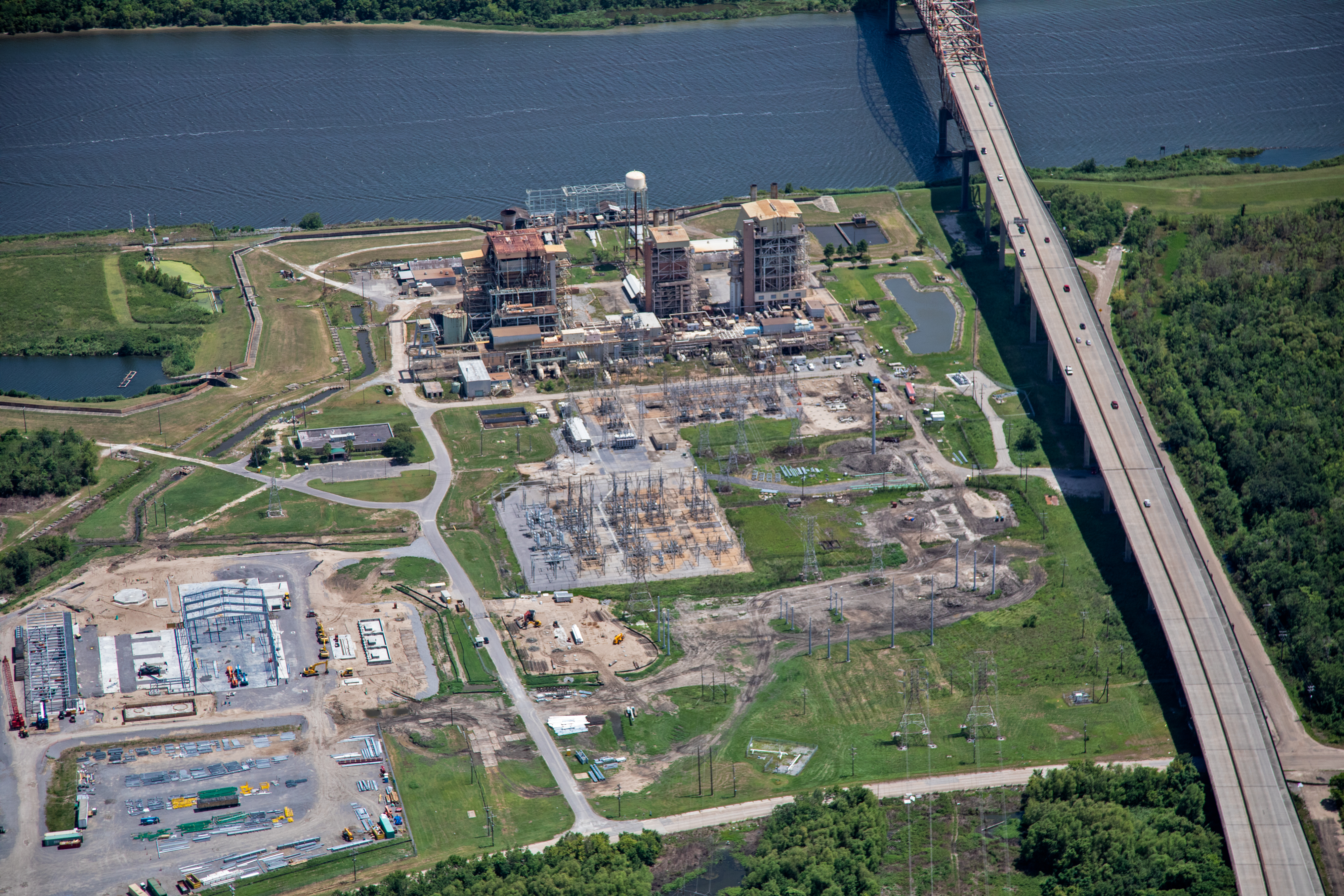 Entergy natural gas power plant in New Orleans - Photographer Julie Dermansky.