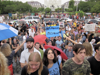 BP protest in New Orleans, 2009