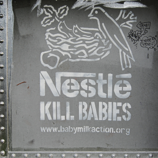 Anti Nestle Graffiti