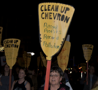 march on Chevron in San Francisco