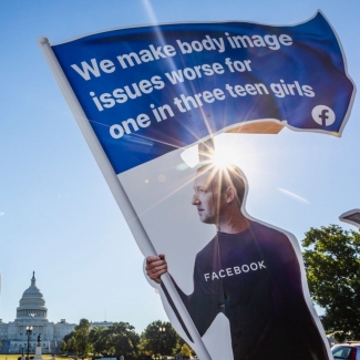 SumofUs Protest Outside Congressional Hearing on Facebook’s Harms to Children PHOTO SumofUs