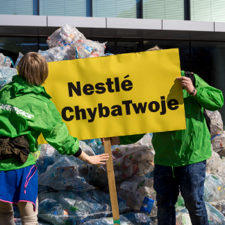 350 kg of Nestlé plastic PHOTO Rafał Wojczal