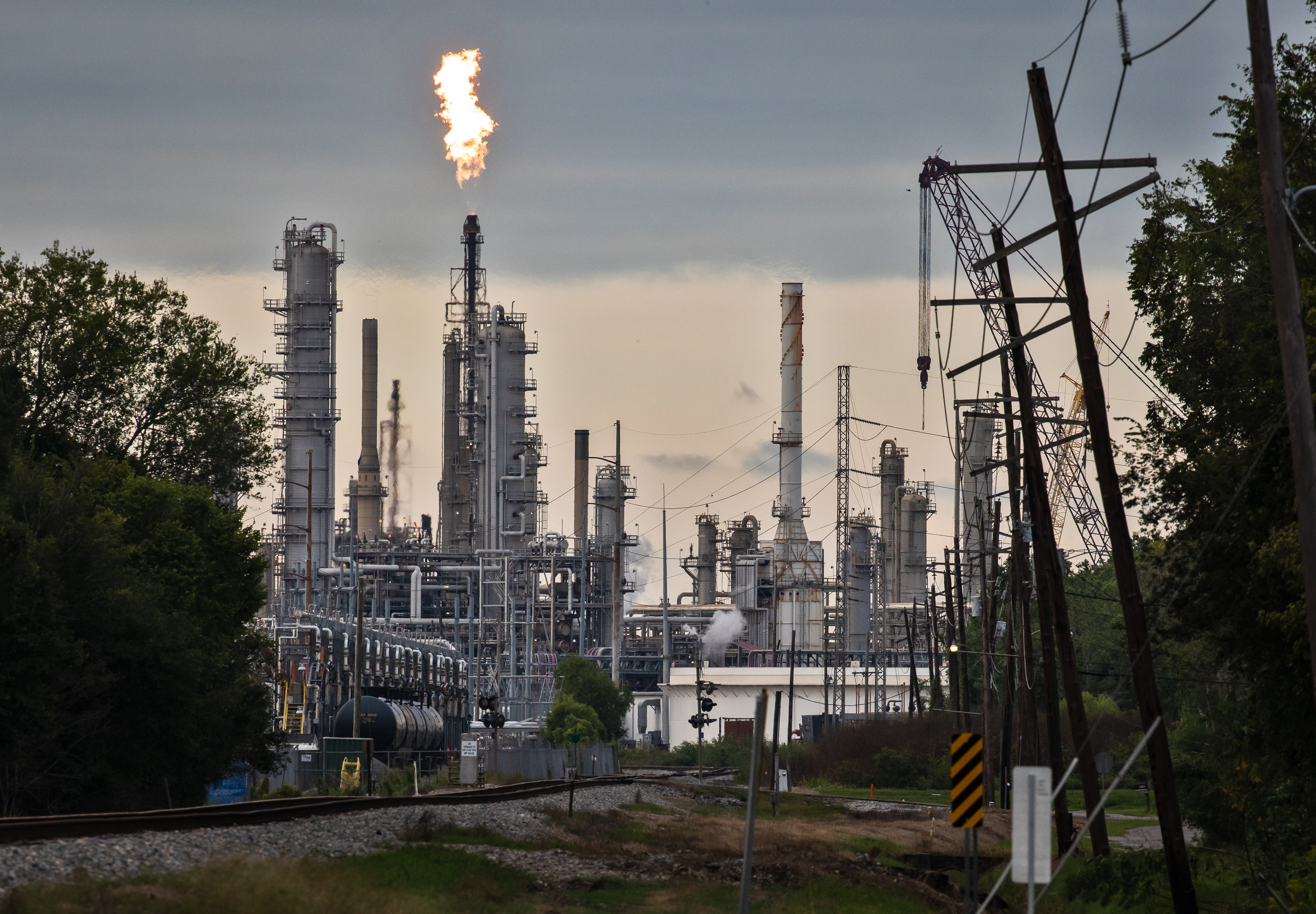 Valero Refinery Flares in Destrehan, Louisiana, in 'Cancer Alley' - Photographer Julie Dermansky