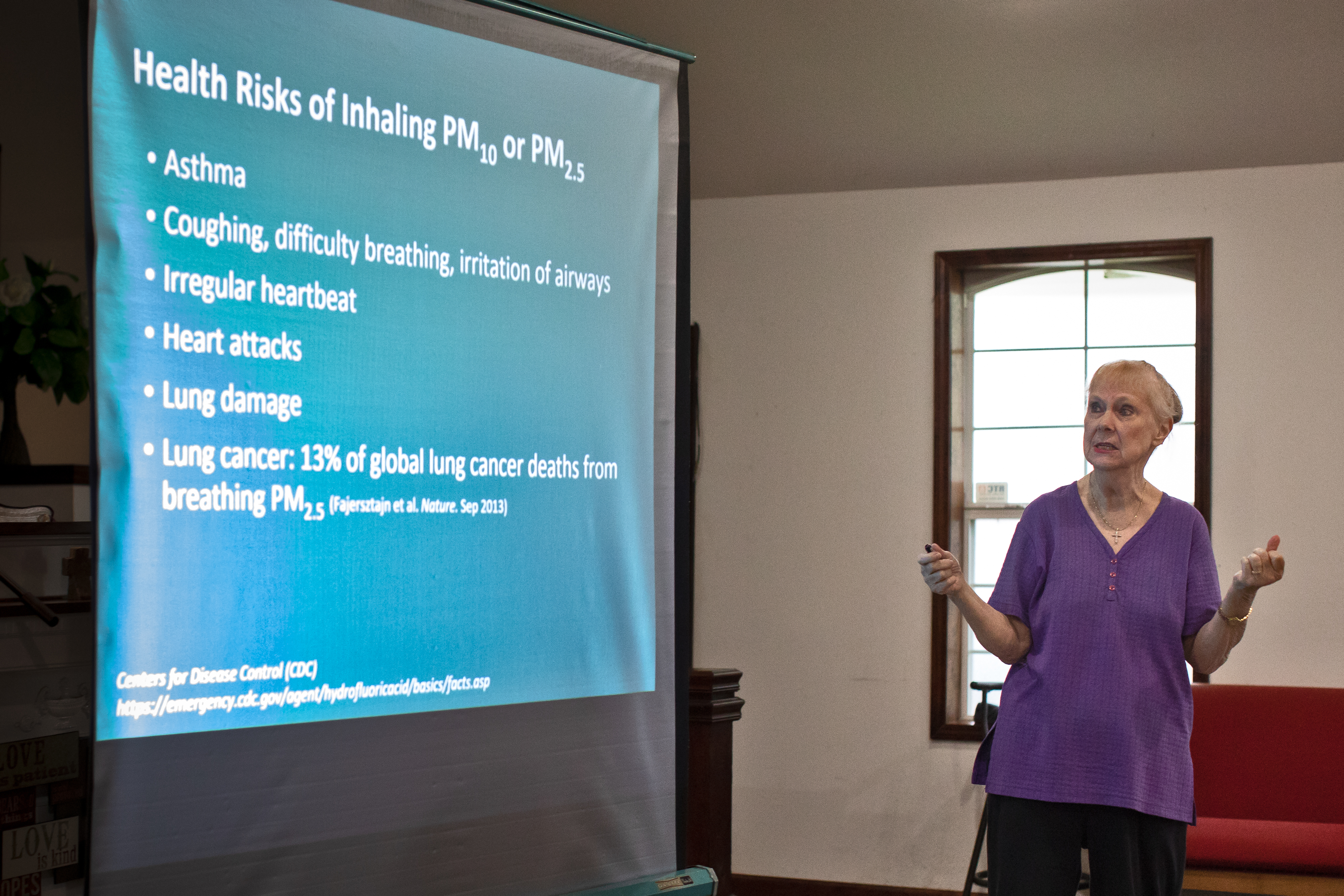 Conference on Mosaic pollution - Photographer Julie Dermansky