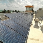 Solar panels in South Beach. 
