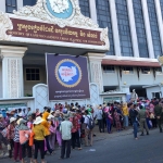 Koh Kong villagers gathering at Land Ministry - photo permission Equitable Cambodia