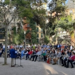 Vigilia para las víctimas de COVID-19 en la residencia DomusVi de Alcoi, España, en marzo de 2023. Foto: AFADOMUSVI. Usado con permiso.