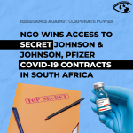 NGO Wins Access to Secret Johnson & Johnson, Pfizer COVID-19 Contracts in South Africa