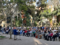 Vigilia para las víctimas de COVID-19 en la residencia DomusVi de Alcoi, España, en marzo de 2023. Foto: AFADOMUSVI. Usado con permiso.