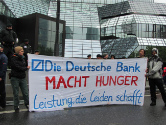 Protesting Deutsche Bank 