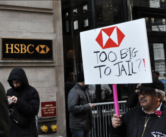 Protesting HSBC (Too Big To Jail?)