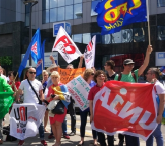 Protesting Orpea in Poland