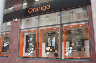 Orange Armenia window display