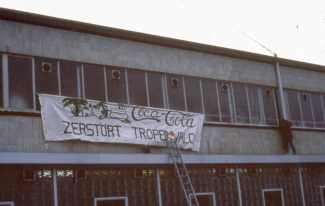 Protest gegen Coca Cola