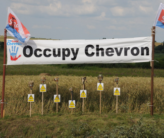 Protest Occupy Chevron Żurawlów