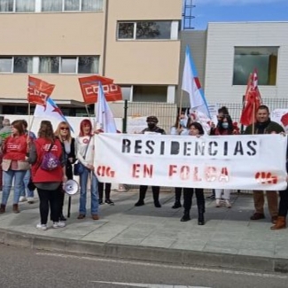 Folga residencias Protesta DomusVi Barreiro Vigo PHOTO CIG