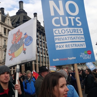 Save the NHS demonstration PHOTO Gwydion M. Williams