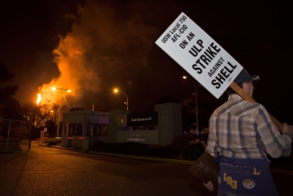 The United Steelworkers Strike11 at Shell's plant in Norco, Louisiana - Photographer Julie Dermansky