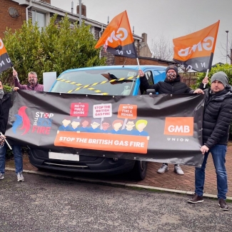 British Gas strike goes ahead after engineers overwhelmingly reject offer PHOTO GMB Union