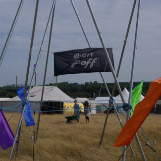 Climate Camp with Media Tent PHOTO Global Justice Now