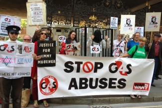 protests at G4S's AGM 