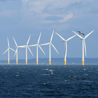 Wind Turbines in Liverpool Bay PHOTO David Dixon