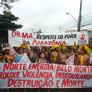 Global March through Rio PHOTO Brent Millikan/International Rivers