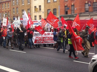 On Saturday 15 July 2017, Barts strikers organised a demonstration and rally. 