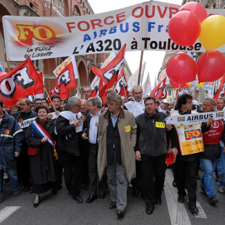 Airbus public demonstration in Toulouse PHOTO Guillaume Paumier