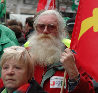 Demonstration against layoffs at VW in Brussels PHOTO Missev Shots