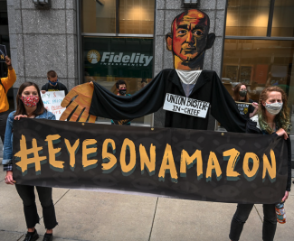 Eyes on Amazon shareholders day of action PHOTO Joe Piette